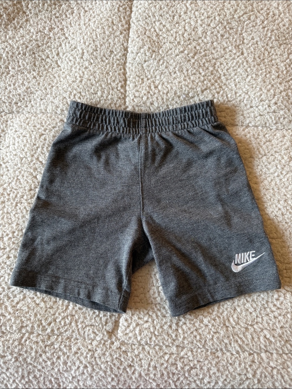 Nike Kids Charcoal Gray Athletic Shorts